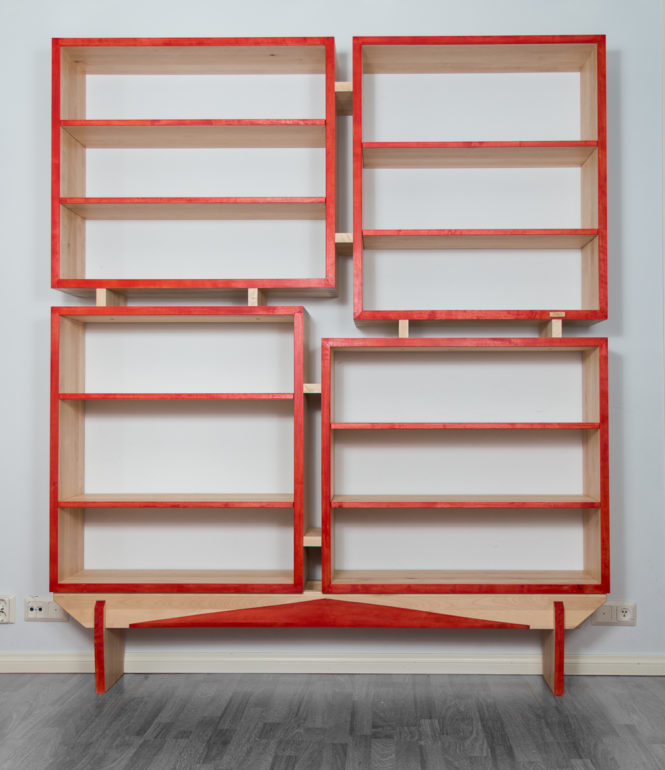 Luomus Woodworks kirjahylly-1